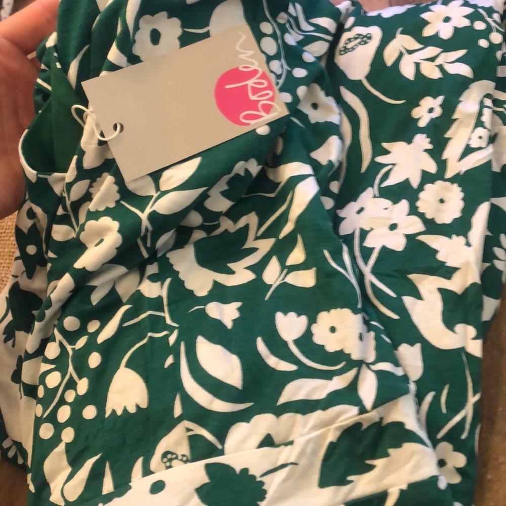 BODEN GREEN FLORAL MIDI DRESS - Picture 2 of 3